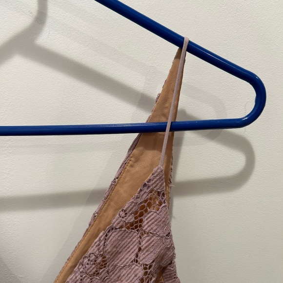 Free People Dangerous Love Lavender Lace Mini Dress Size 4 - Picture 8 of 8